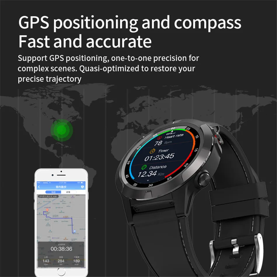 ASKMEER M4 Смарт-часы Поддержка SIM и Bluetooth телефонные звонки, GPS Smartwatch телефон для мужчин и женщин IP65 водонепроницаемый монитор сердечного ритма часы