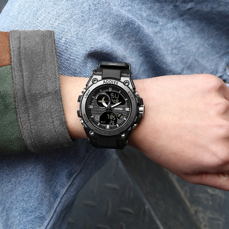 Модные уличные электронные часы цифровые светодиодный роскошные мужские