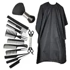 14 шт.компл. набор парикмахерских ножниц многофункциональные профессиональные ножницы для стрижки с гребнями и накидкой для повседневной стрижки