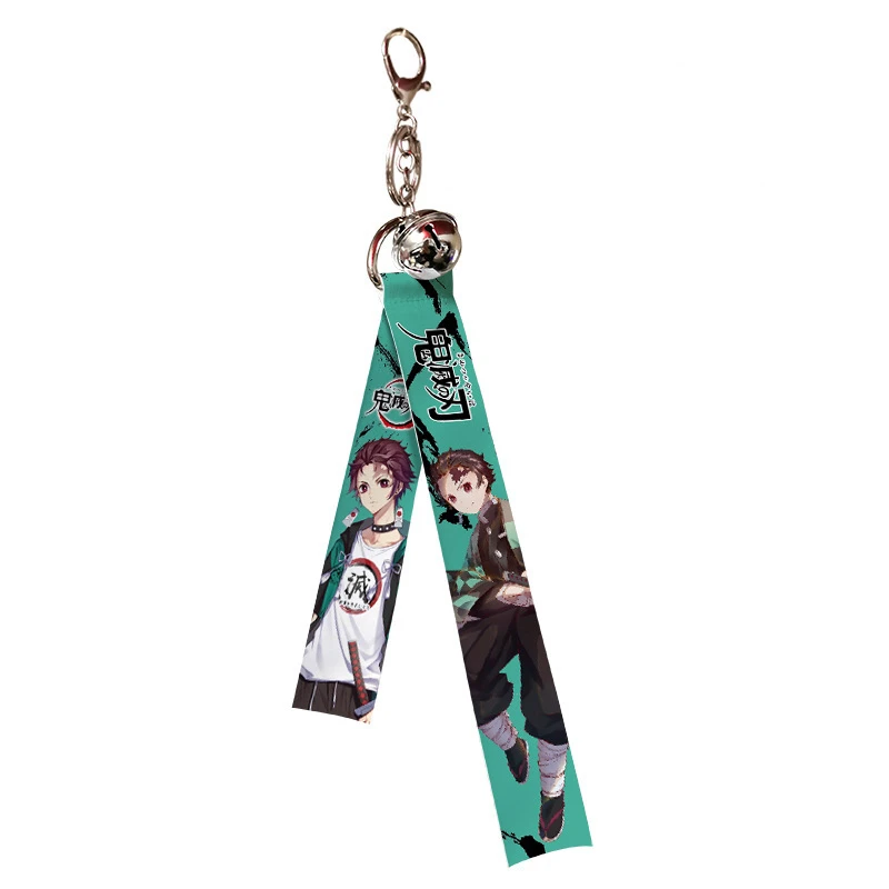 

Anime Lanyard Keychains Accessories Demon Slayer Kimetsu No Yaiba Blade Of Ghost Vintage Key Rings For Girl valentines Gifts