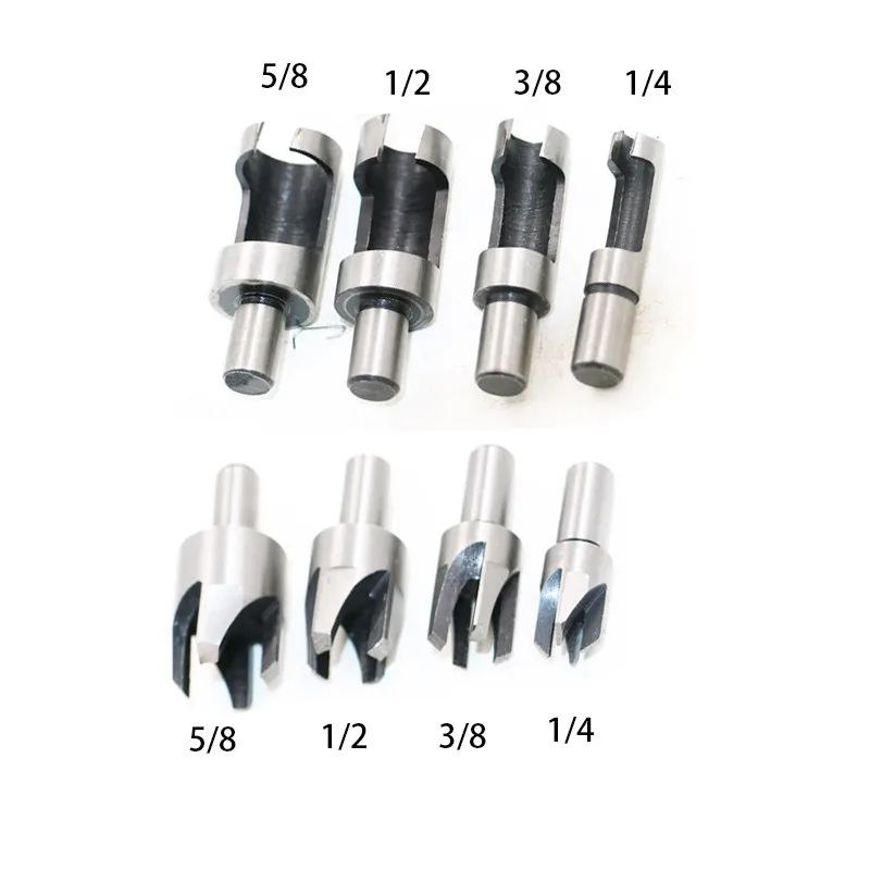 8 шт. бурильные 5/8 &quot1/2&quot 3/8 &quot1/4&quot углеродного Сталь машина для обработки