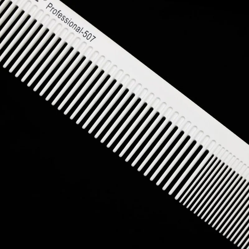 10 шт. парикмахер углерода гребень в белый Цвет Популярные термостойкие волос