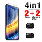 Защитное стекло 4 в 1 для камеры Xiaomi Mi Poco X3Pro X3 NFC GT M3 Pro M4Pro M4 Pro, пленка для объектива, защита экрана 6,67 дюйма M2102J20SG