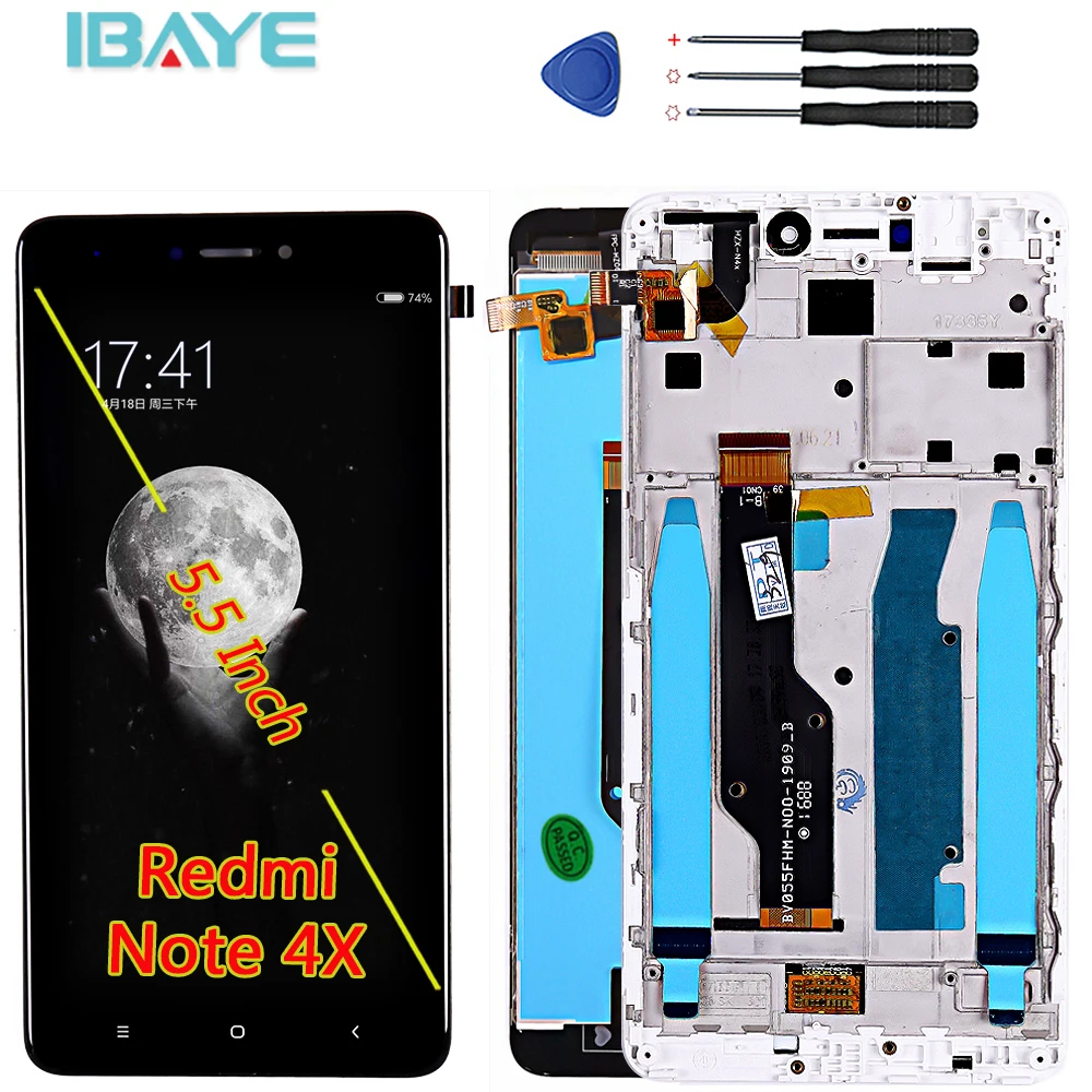 ЖК дисплей для Xiaomi Redmi Note 4x/Note 4 Глобальный сенсорный экран дигитайзер монтажная