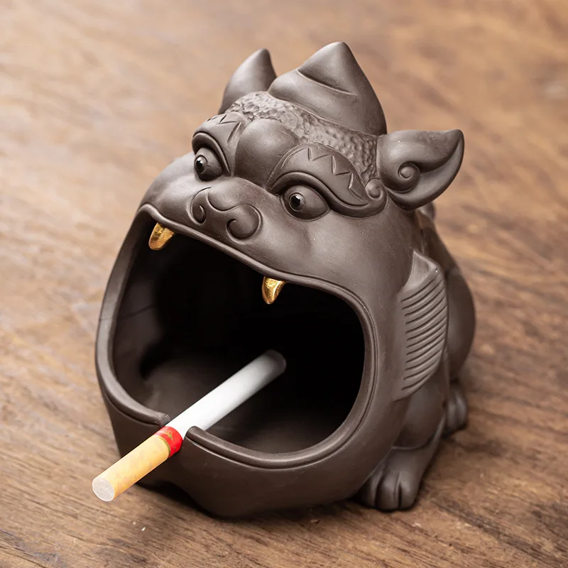 

Creative Cow Ashtray Animal Figurines Feng Shui DecorOffice Living Room Decoration Accessories Gifts for Boyfriend Dad