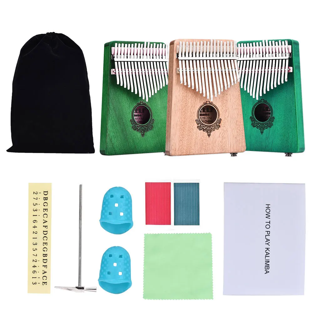 Kalimba большой палец пианино Mbira музыкант студент из красного дерева сырье цвет