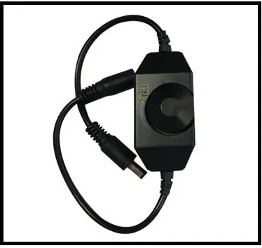 Black DC 12 V-24 V 6A Светодиодные ленты диммер переключатель pwm контроллер переключателя DC Jack разъем адаптера светодиодный разъем светодиодный контроллер для RGB - Цвет: Black
