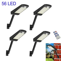 4 pack led solar light outdoor solar lamps for garden decor solar spotlight remote control motion sensing outdoor wall lamp