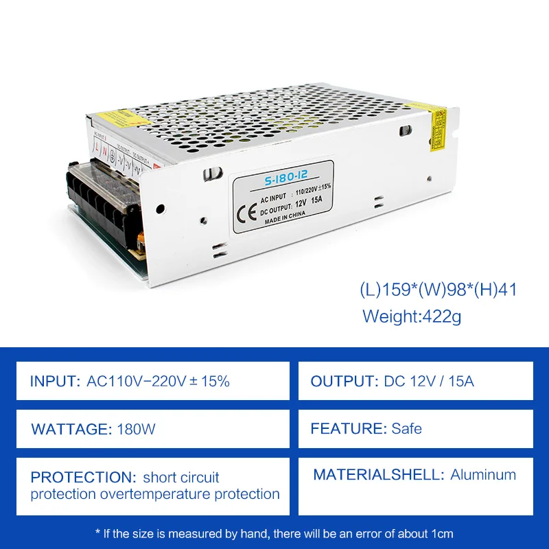AC 220V to DC 12V Power Supply Lighting Transformer 110V-220V 12 Volt 1A 2A 3A 5A 10A 20A LED driver Switching Adapter | Лампы и