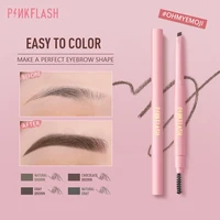 pinkflash eyebrow pencil longlasing eye makeup waterproof easy blend soft cruelty free eyebrow cosmetic
