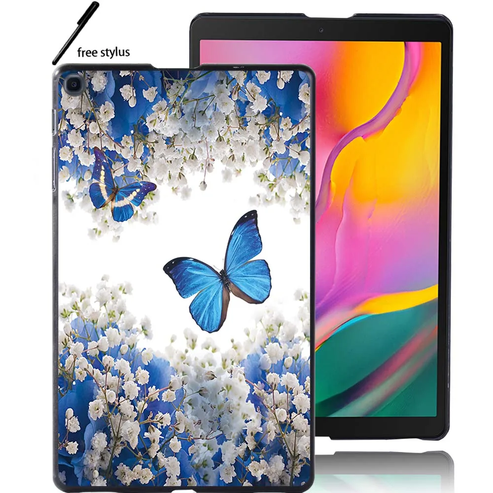 

Tablet Case for Samsung Tab A A6 7.0 /10.1/ A 9.7 /10.1 /10.5 / E 9.6 / S5e 10.5 Shockproof Printed Protective Sleeve + Stylus