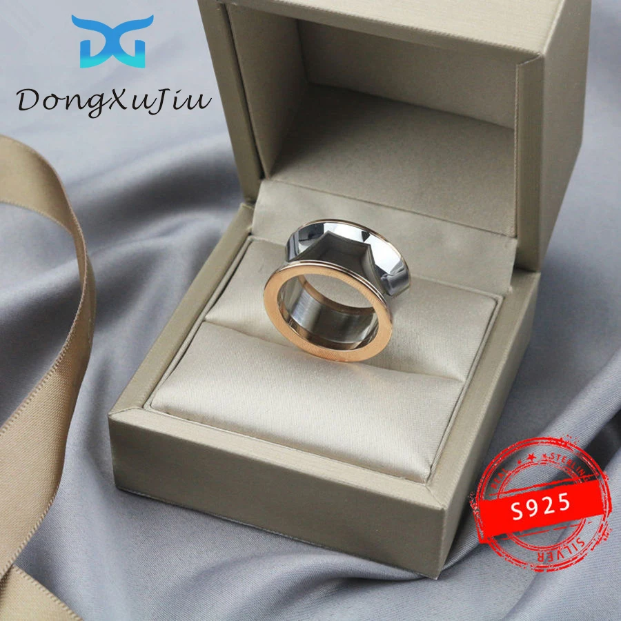 

S925 sterling silver ZERO ring series mirror design, party ring couple luxury jewelry, ladies original brand gift belt logo 1:1