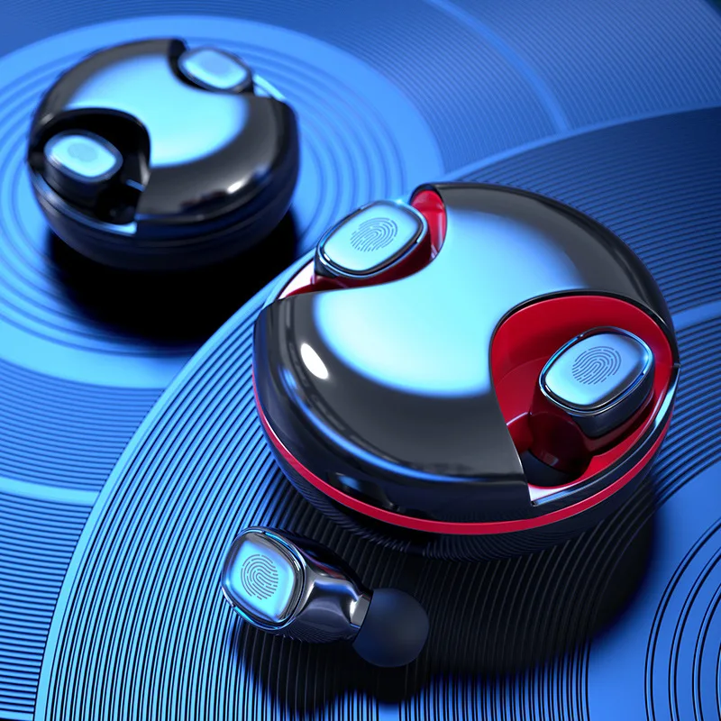 

TWS Wireless Bluetooth Earphone Stereo In Ear Earbuds Gaming Music Binaural Touch Digital Display Headset with Charging Box