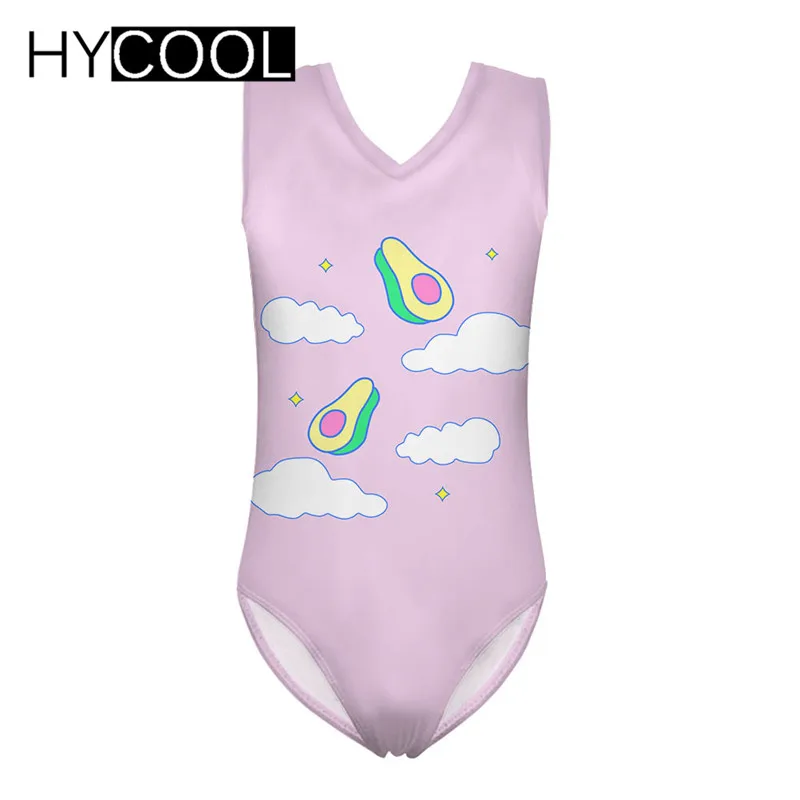 

HYCOOL Swimsuit Children Avocado Pattern Kids Swimwear One-piece Suits Children Baby Kid Beach Swimwear