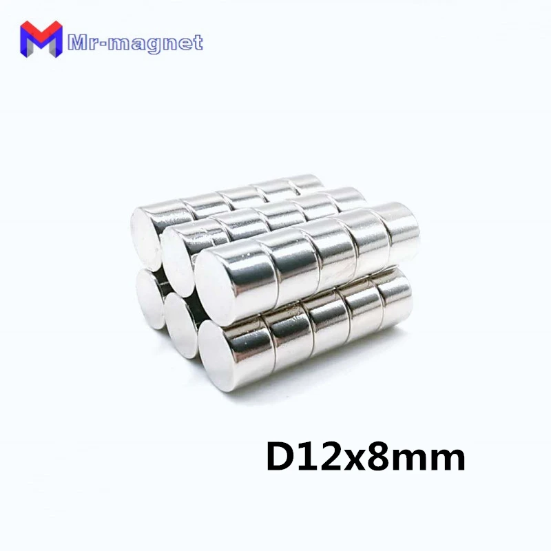 

20pcs Dia. 12mm Rare Earth Neodymium Magnets Magnet N35 Earth Magnetic Materials Art Craft Refrigerator Magnets12*8 12x8 Mm