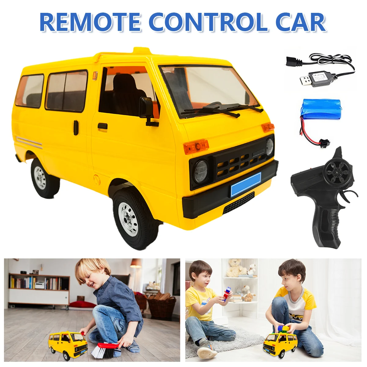 

Rechargeable 15Km/h RC Racing Car with 500mAh Battery 4WD 2.4GHz Off Road Remote Control Car Vehicle Model