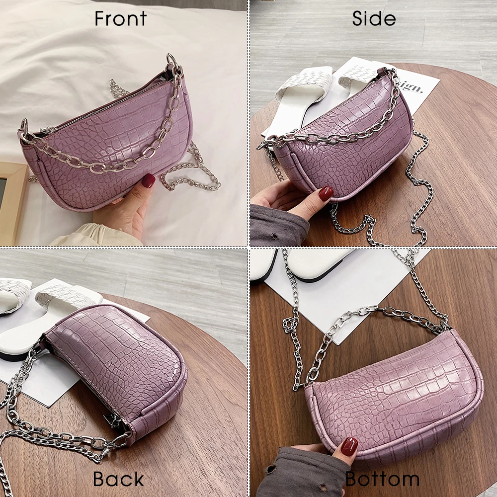 Женская винтажная Сумка-клатч из ПУ кожи с крокодиловым узором повседневная