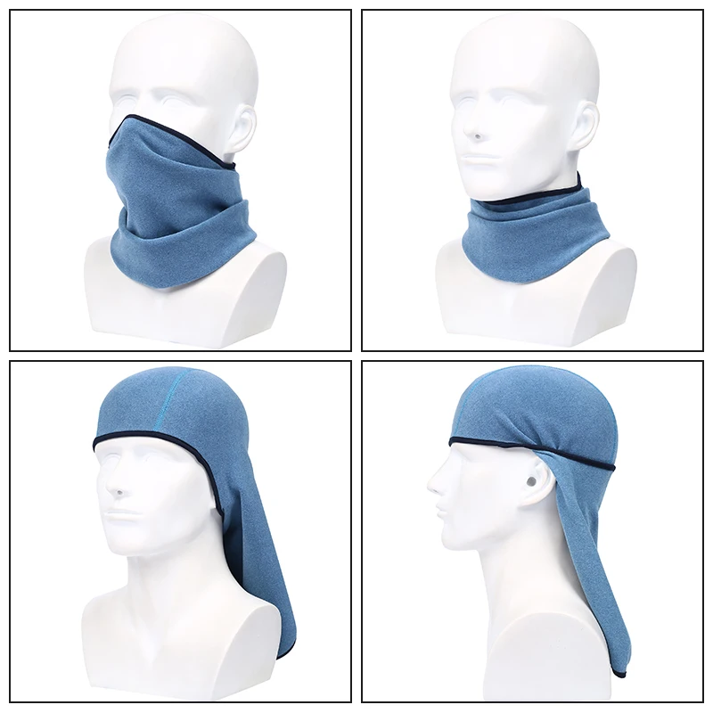 Winter Warmer Thermal Windproof Polar Fleece Balaclava Cold Weather Hat Helmet Liner Full Face Caps Men Women Cap Beanies | Спорт и