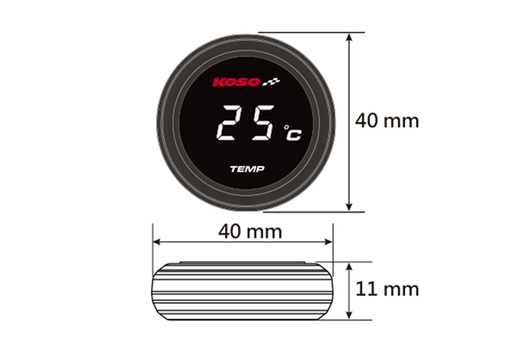 Вольтметр для мотоцикла XMAX250 300 NMAX CB500X Cb650F YBR125 Круглый Мини KOSO мотор скутер измеритель напряжения инструменты