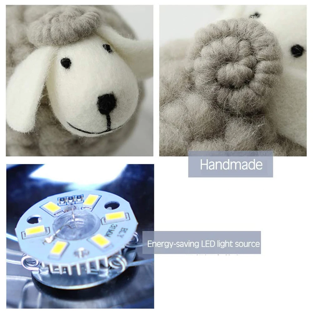 Светодиодный ночник USB-проектор для овец проекционный ночной Светильник ухода за