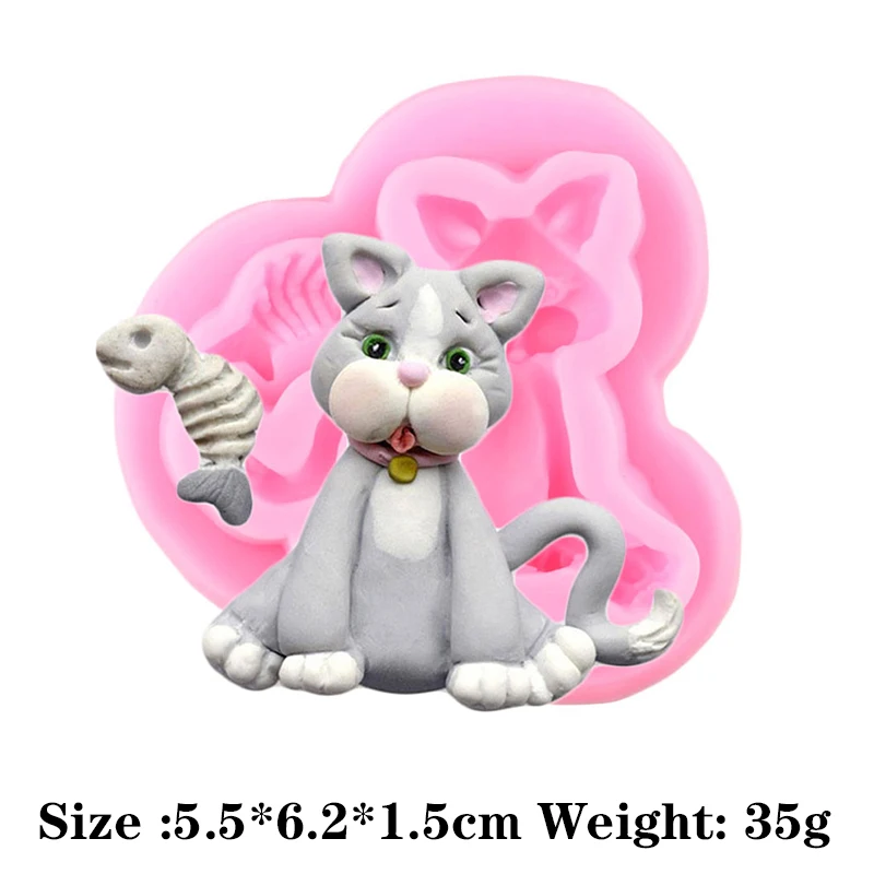 Силиконовая форма в мультяшном стиле виде слона собаки кролика для детского дня