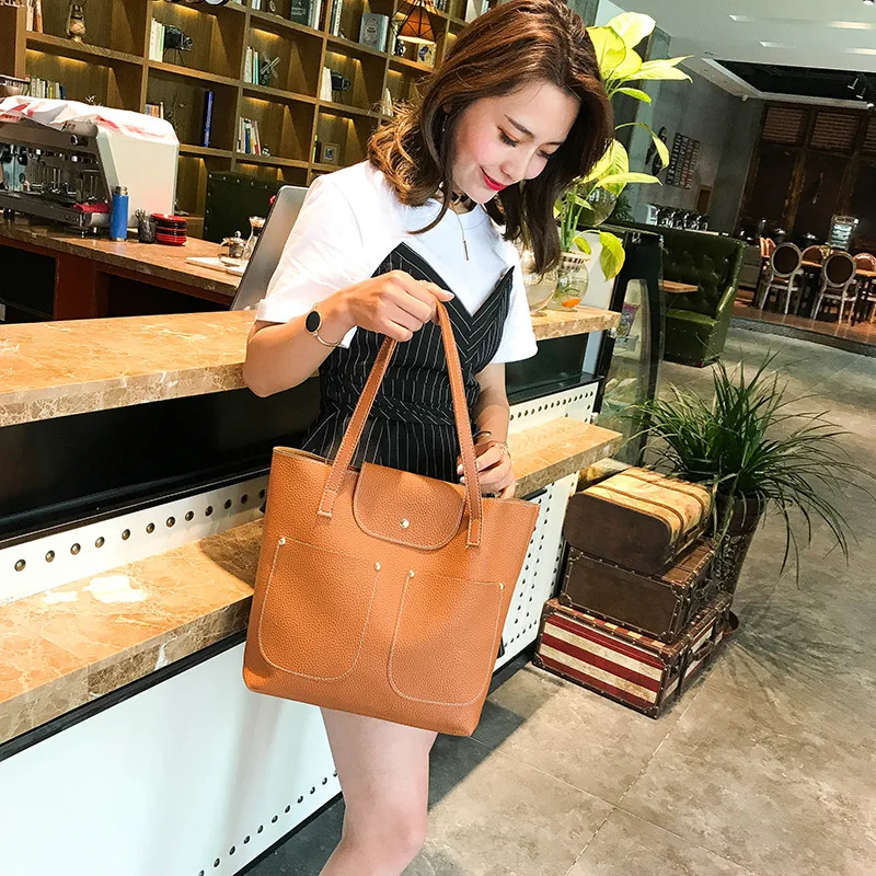 2020 new women's handbags European and American wild four-piece mother daughter bags trendy diagonal bag |