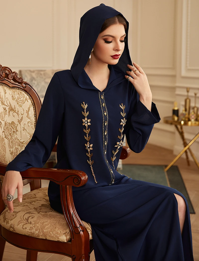 

Abaya Dubai Turkey Hijab Arabic Dress Abayas for Women Muslim Caftan Kaftan Moroccan African Islamic Clothing Djellaba Femme