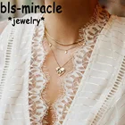 Женское многослойное ожерелье-чокер в форме сердца, золотистоесеребристое ожерелье и подвески, женское богемное ювелирное изделие, новинка 2019