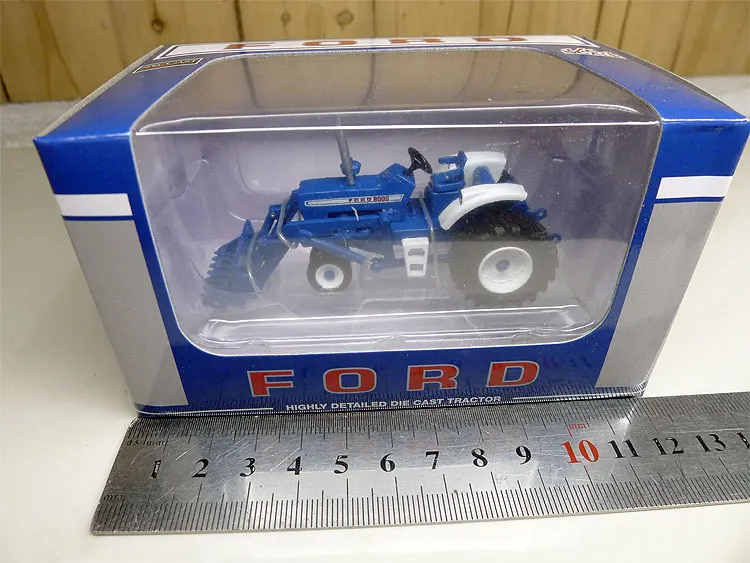 SC 1:64 ZJD 1835 Ford 8000 узкий фронтальный w погрузчик трактор сплав металла литые модели автомобилей игрушечные