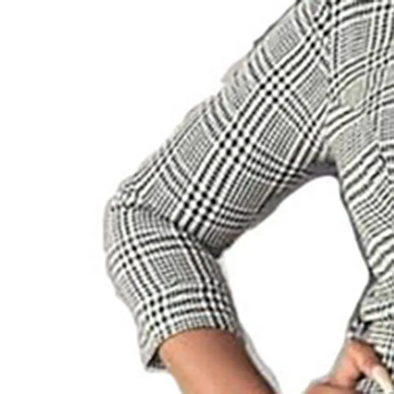 Африканская Женская одежда клетчатые офисные платья в мелкую клетку Дамское