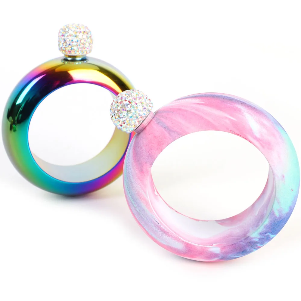 3 5 унций браслет фляжка из нержавеющей стали для виски водки Фляга Кувшин посуда