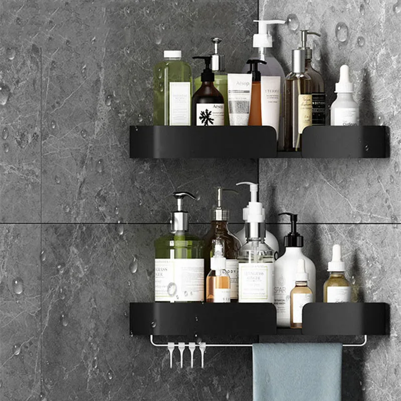 Настенный угловой держатель для полотенец стойка хранения бар с крючок халатов в