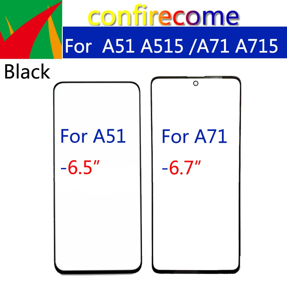 10 шт./партия для Samsung Galaxy A51 A515 A71 A715 передняя панель с сенсорным экраном ЖК дисплей