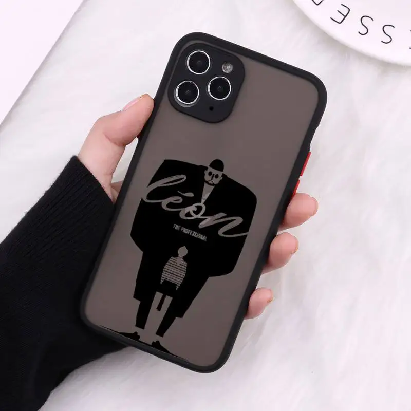 

Leon Phone Cases matte transparent For black iPhone 7 8 x xs xr 11 12 pro plus max mini Clear Funda