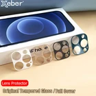 Роскошное закаленное стекло для объектива камеры Защитная пленка для iPhone 13 11 12 Pro Max Mini оригинальная цветная защита для экрана задняя крышка