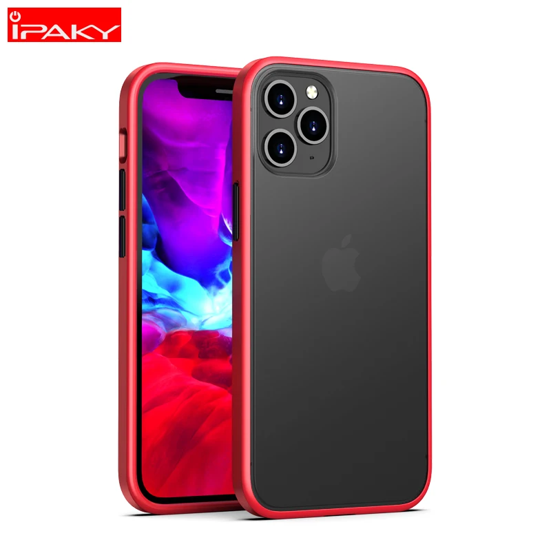 

IPAKY for iPhone 12 Case Magic Shadow 11 12 Pro Case Colored Keys Soft Bumper PC Hybrid Shockproof for iPhone 11 12 Pro Max Case