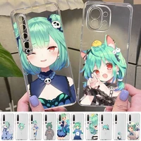 maiyaca uruha rushia hololive anime phone case for redmi note 5 7 8 9 10 a k20 pro max lite for xiaomi 10pro 10t
