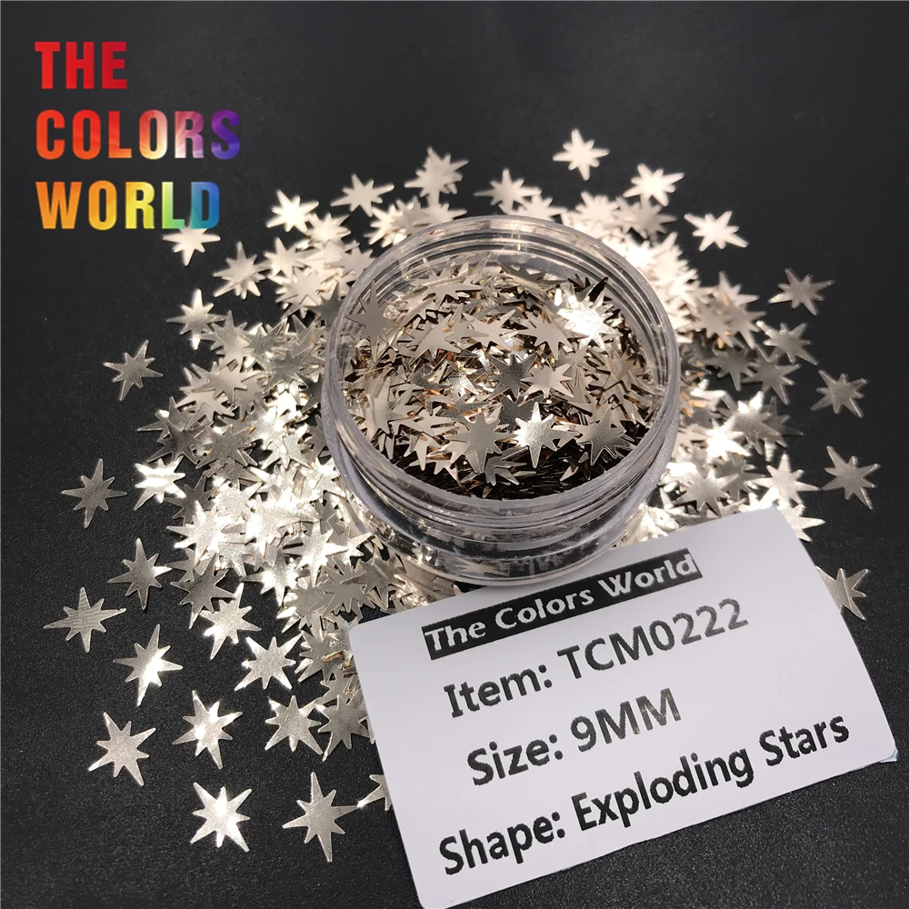 TCT 058 Polaris взрывающаяся звезда Форма блеск для ногтей estrella Полар флиса нейл арта