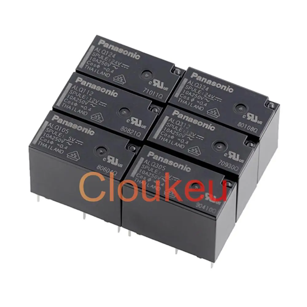 

Relay ALQ105 112 124 ALQ305 312 324 10A 4pin 5pin