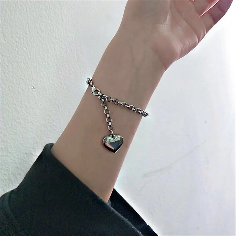 

Bohimia Nurse Hat Bear Bracelet One Word Buckle Stainless Steel Female Bracelet For Student Party Gifts Fashion Jewelry 2021