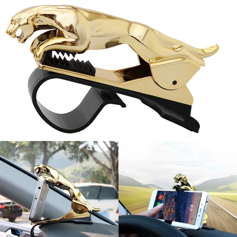 Универсальный вращающийся на 360 градусов Автомобильный Леопардовый держатель