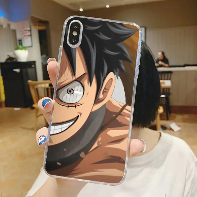 

One Piece Japan Anime Zoro Phone Case Transparent soft For iphone 5 5s 5c se 6 6s 7 8 11 12 plus mini x xs xr pro max