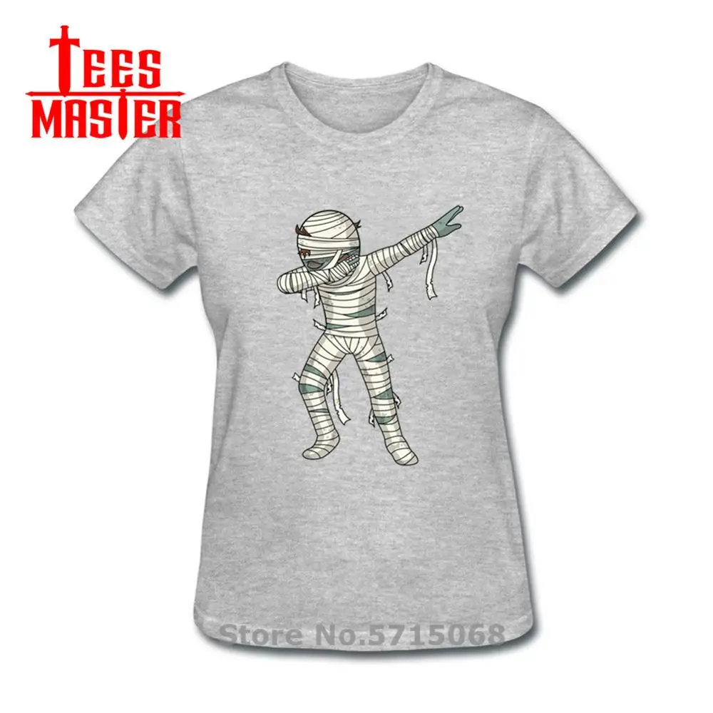 Вытирая Мумия забавные женские футболки с рисунками из мультфильмов на Хэллоуин