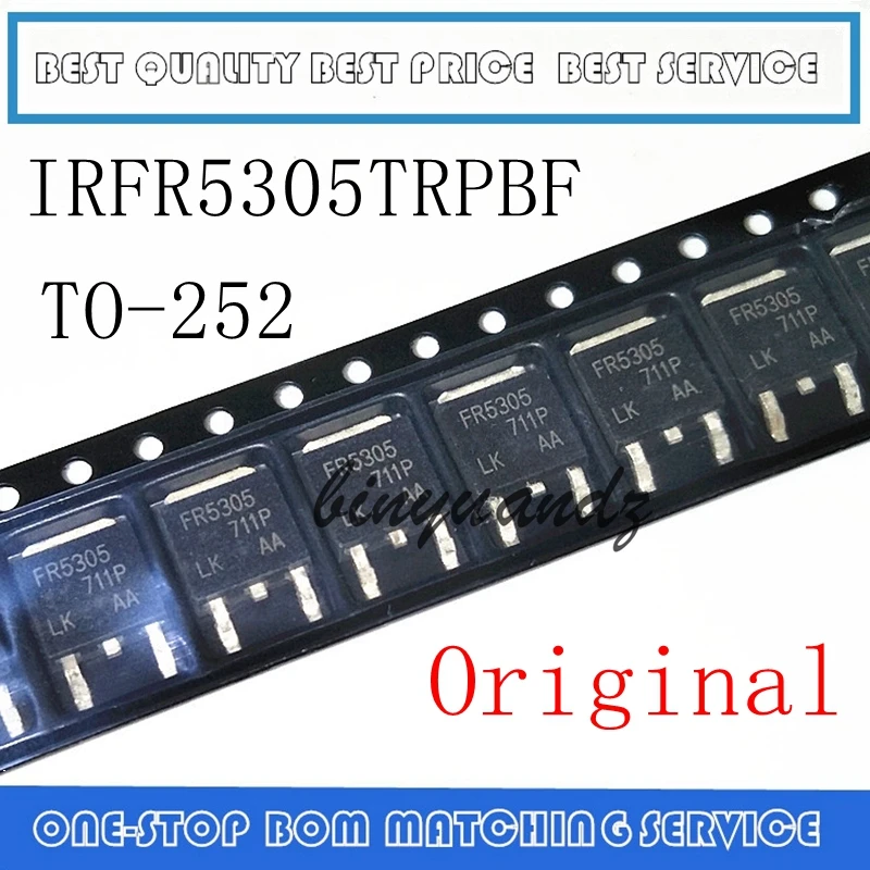 

20PCS-100PCS IRFR5305 FR5305 IRFR5305TRPBF 31A 55V TO-252