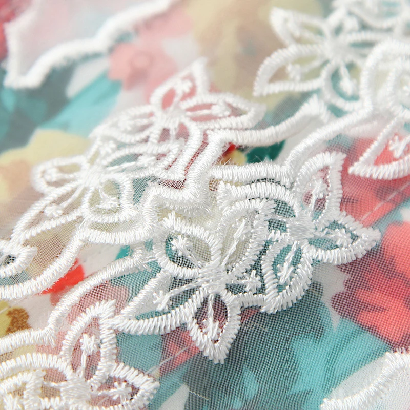 

STREET New HIGH Fashion 2021 Summer Designer Runway Dress Women's Short Sleeve Gorgeous Floral Print Asymmetrical Dress