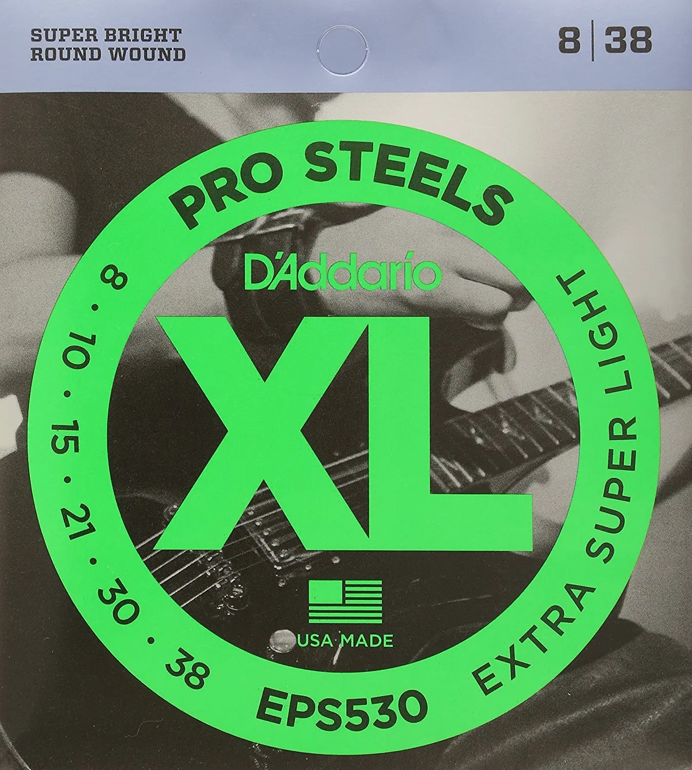 Струны д/addario EPS530 ProSteels для электрогитары сверхсветильник 8 38|electric guitar strings|guitar