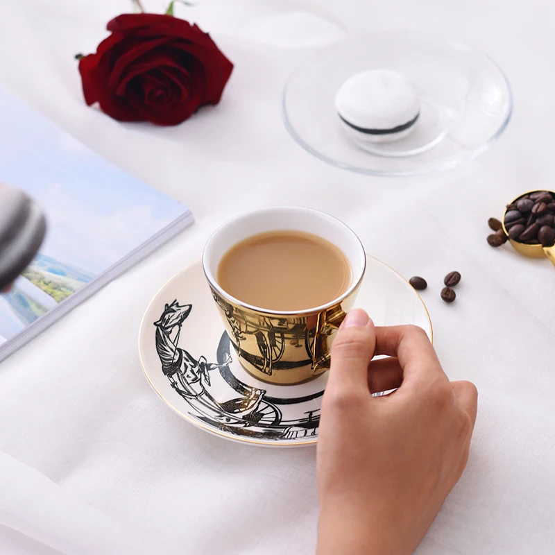 Инс отражающая чашка модная инвертированная кружка с изображением креативная