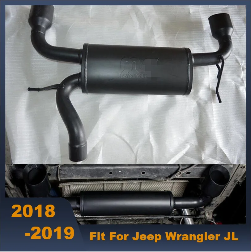 Высококачественные выхлопные трубы из нержавеющей стали для Jeep Wrangler JL 2018