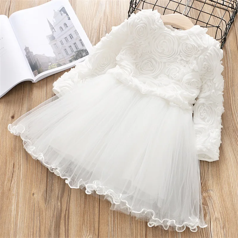 2019 New Autumn Winter Girls Dress Long Sleeves Casual Kids Clothes Princess Year Party Children's Clothing For 3-8Yrs | Детская