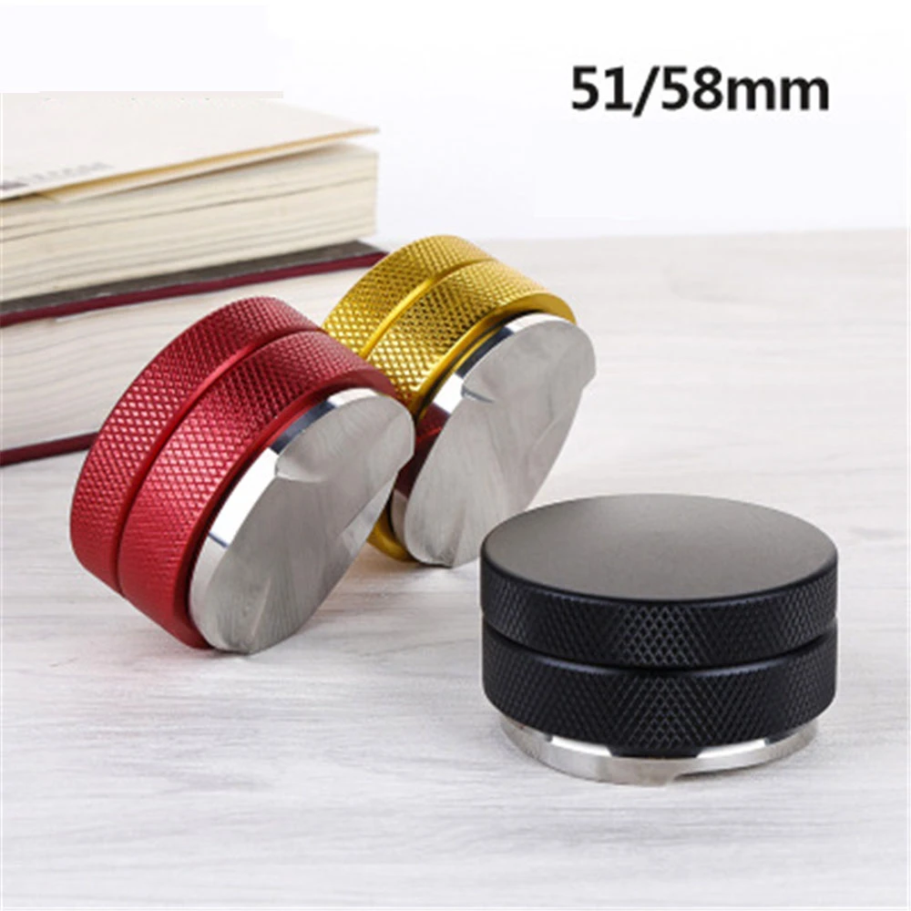 

51/58 мм кофе тампер Es пресс o кофе пресс кофе порошок молоток 304 нержавеющая сталь база чистый корпус бариста кофе пресс